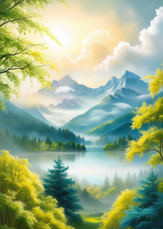Misty Mountain Lake