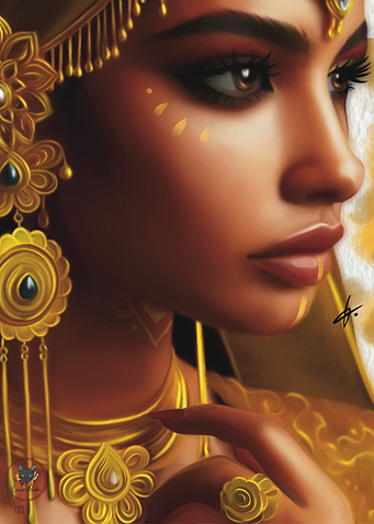 Sonaly Golden Queen Portrait