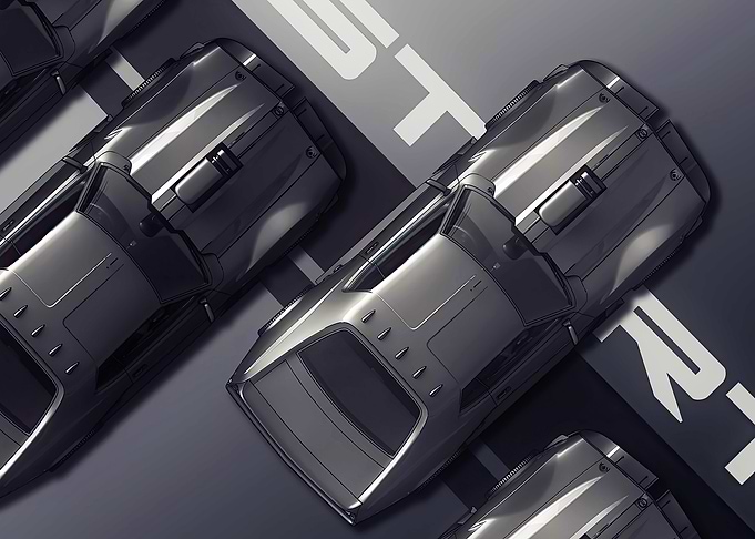 Silver Muscle Cars