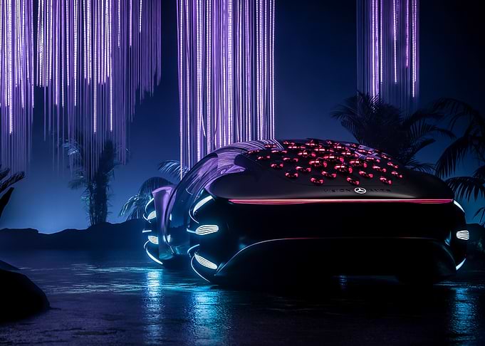 Futuristic Mercedes Concept Car