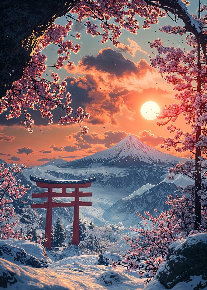 Mount Fuji Sunset