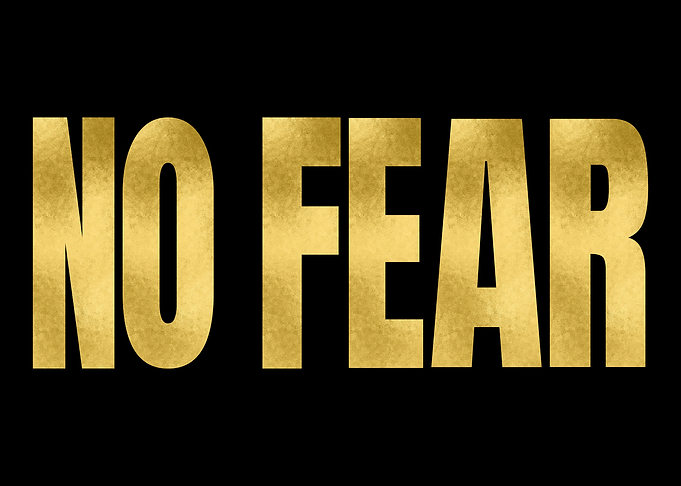 No Fear Gold Text - Empowered Women