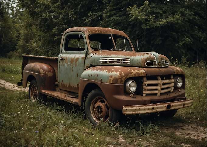 Rusty Vintage Pickup Truck