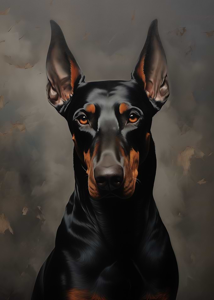 Doberman Portrait