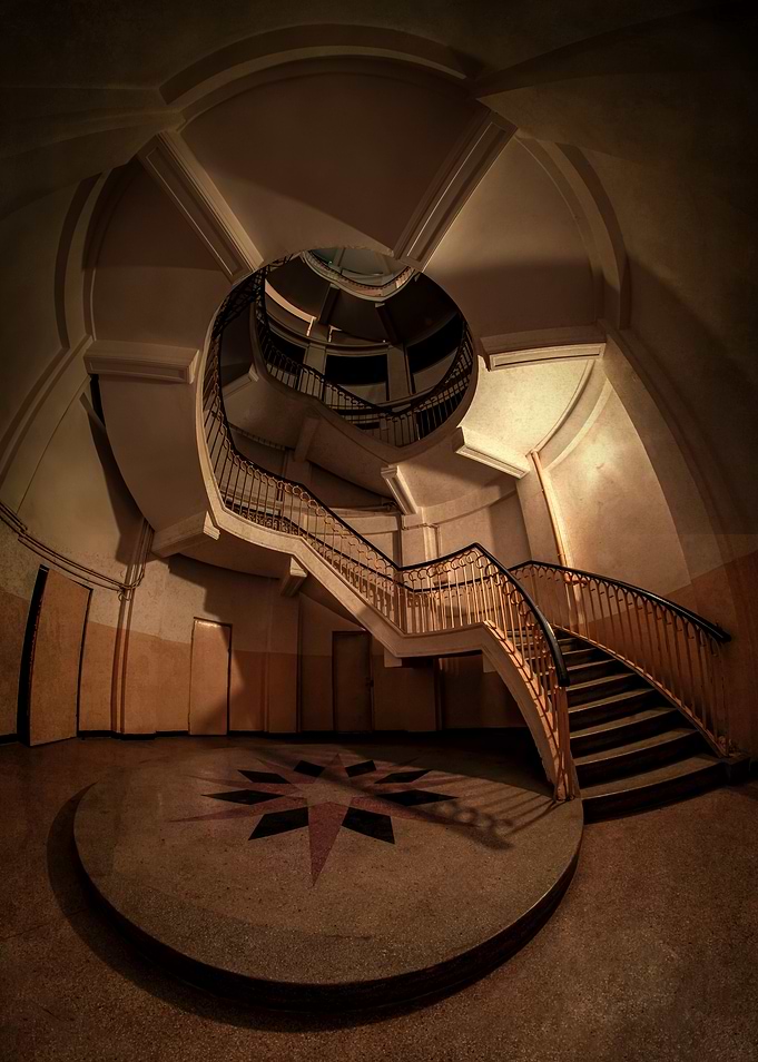 Golden spiral staircase