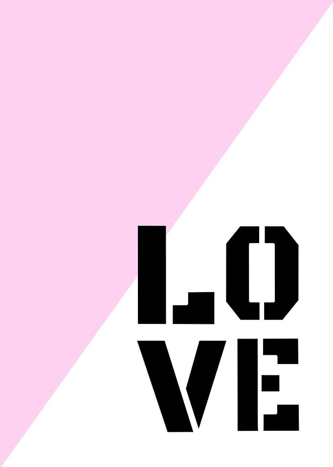 Love Minimalist Poster