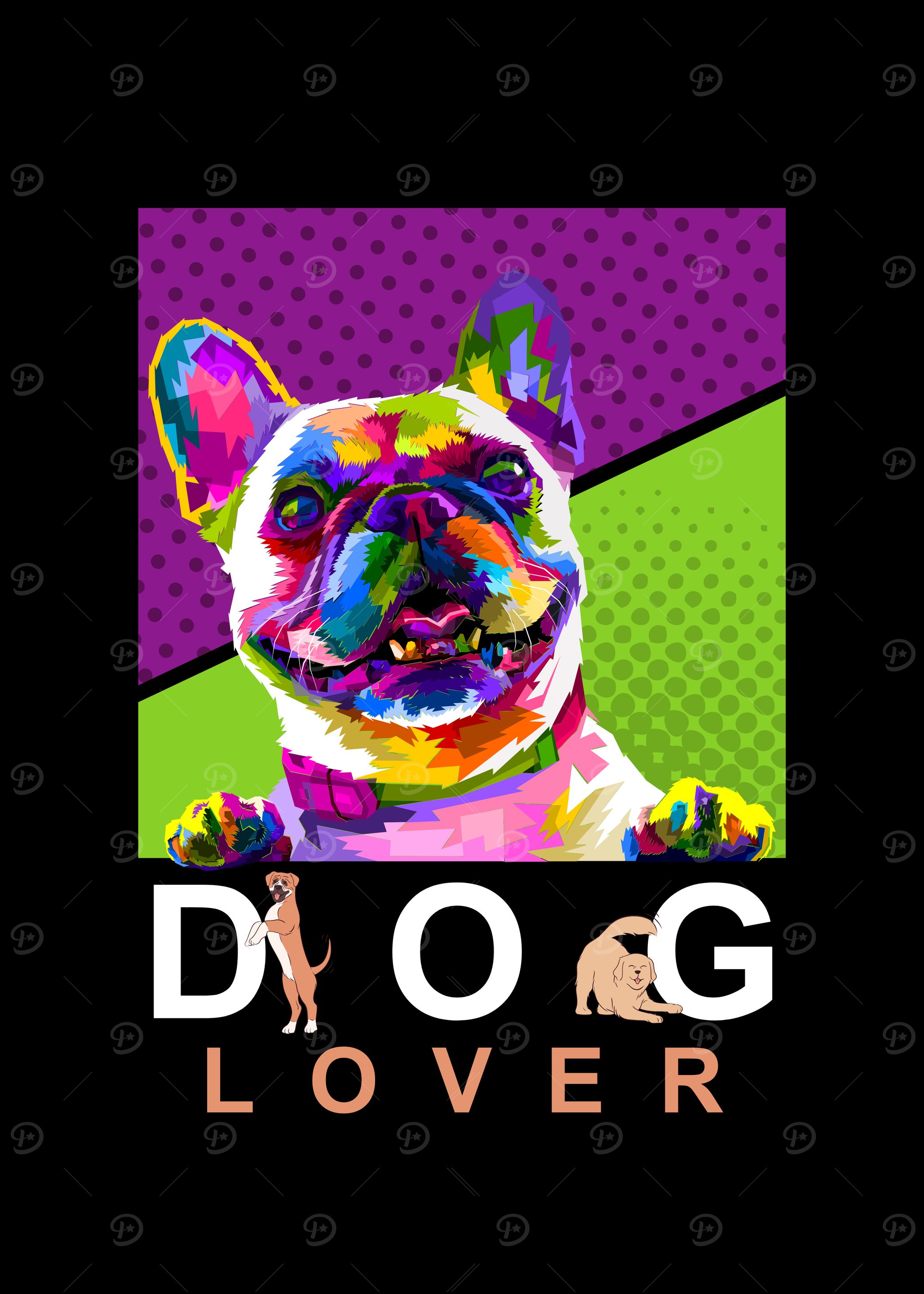 Colorful French Bulldog Dog Lover