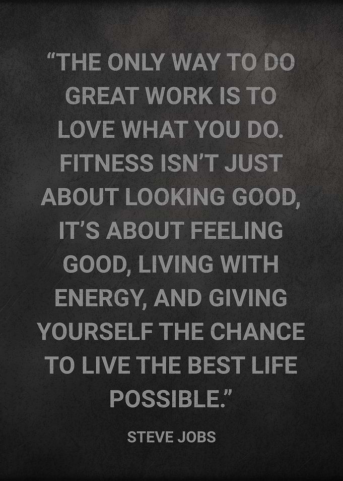 Steve Jobs Fitness Quote