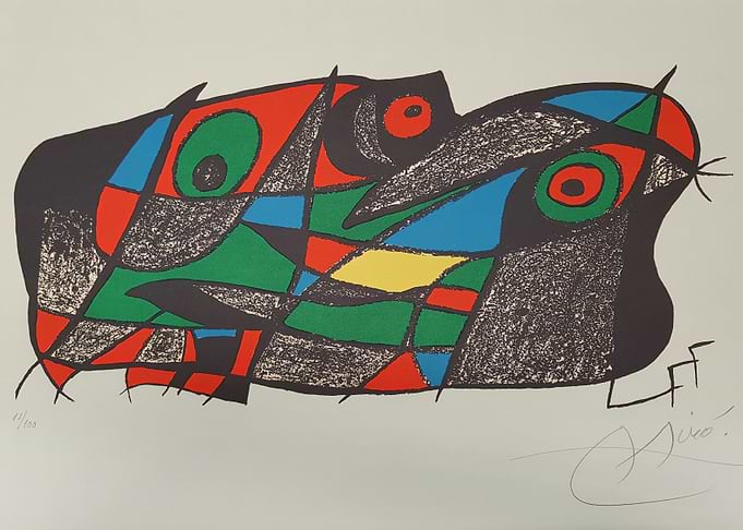 Abstract Art Print joan miro