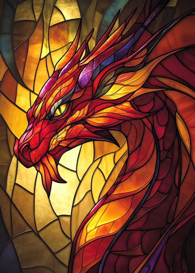 Stained Glass Dragon