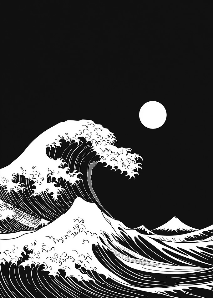Great Wave Minimalist