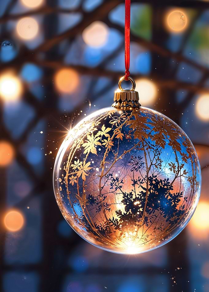 Golden Christmas Ornament
