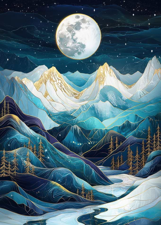 Night Mountainscape