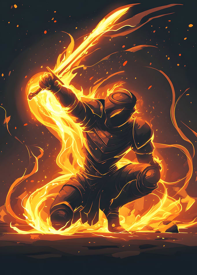 Fiery Knight