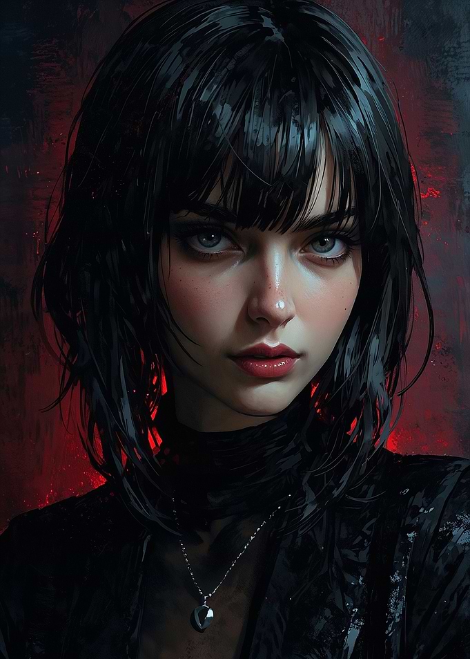 Mysterious Woman Portrait