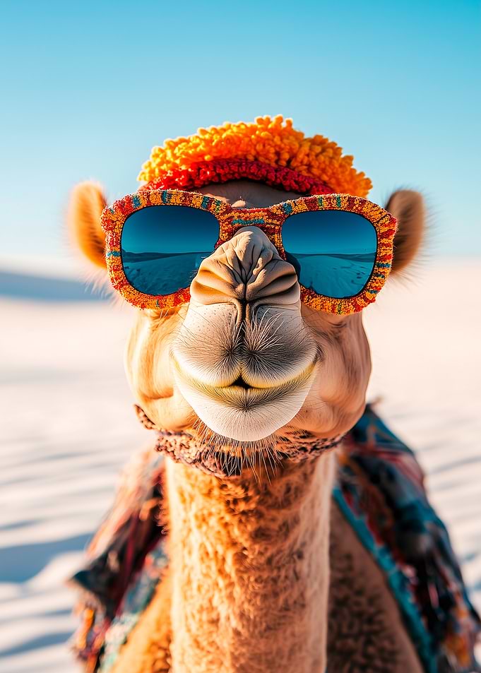 Camel in Sunglasses