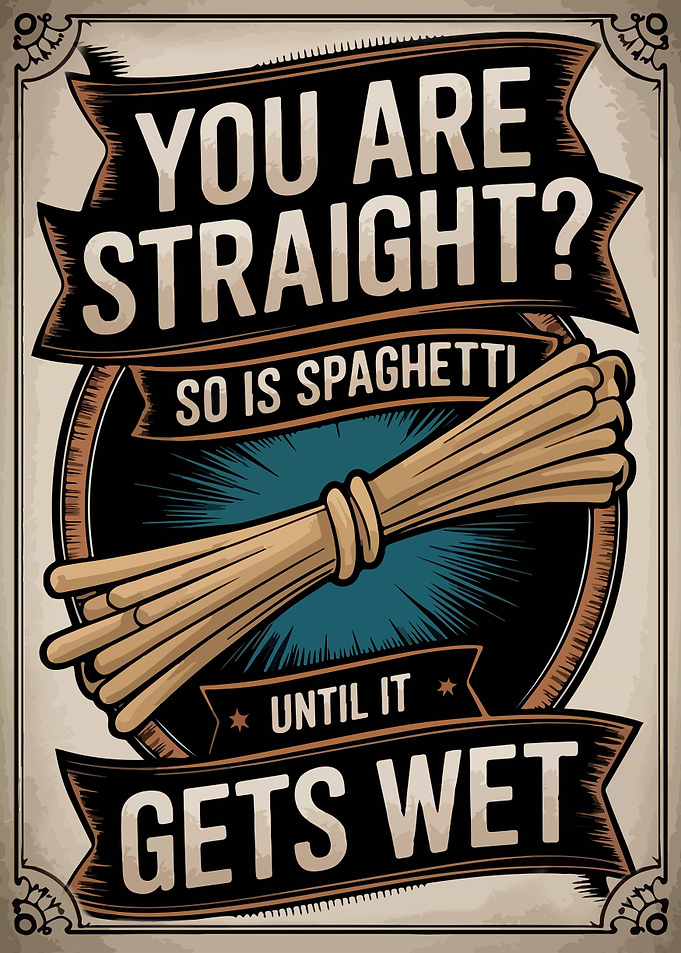 Spaghetti Pun Poster