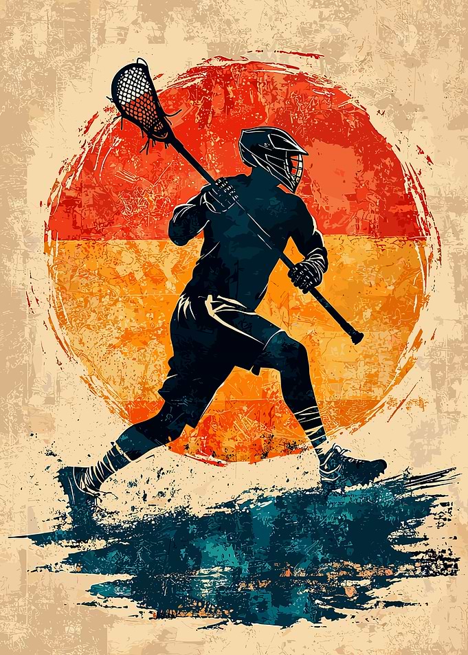 Lacrosse Player Silhouette