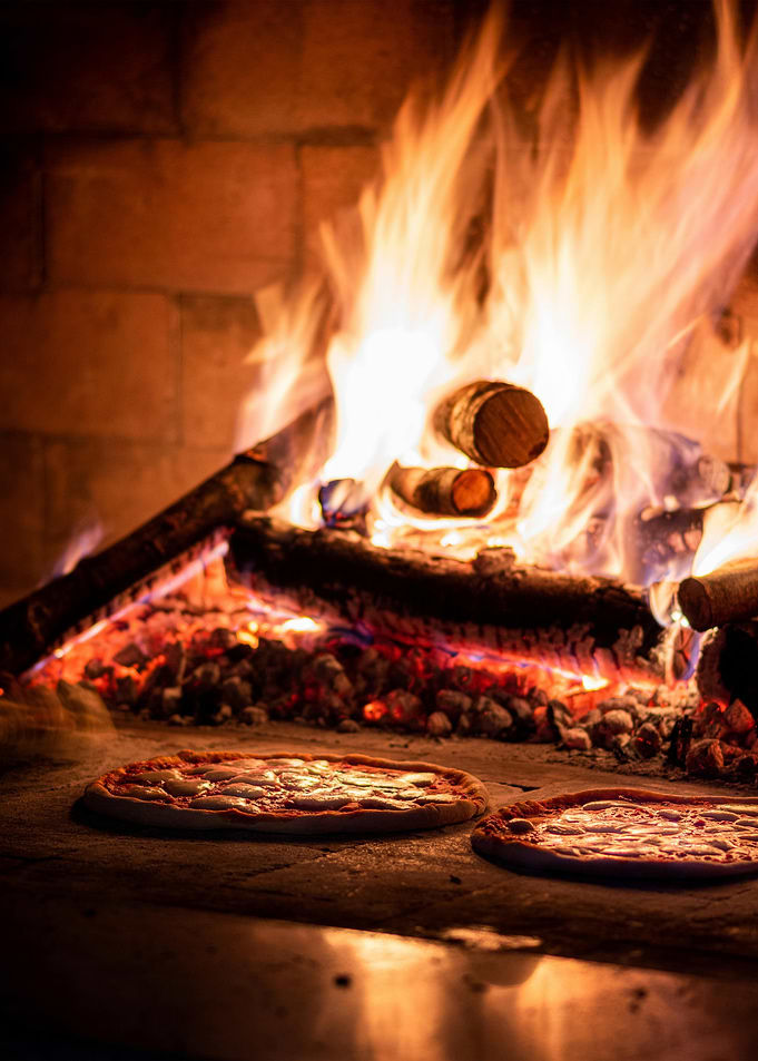 Pizza in Wood-Fired Oven