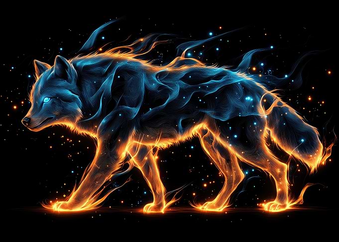 Fiery Wolf