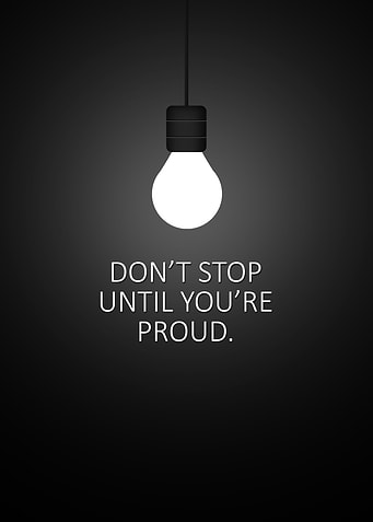 Lightbulb Motivation Poster