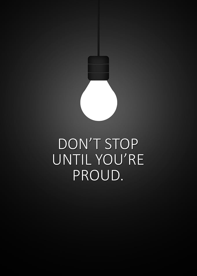 Lightbulb Motivation Poster