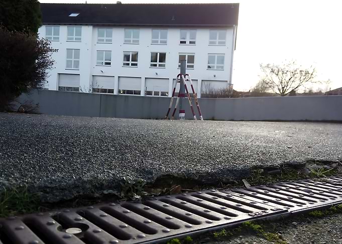 Street Drain and Building