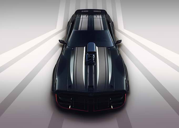 Black Muscle Car