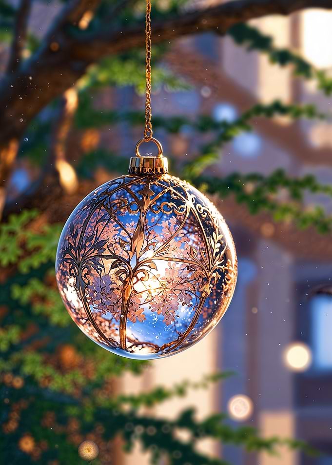 Ornate Glass Ornament
