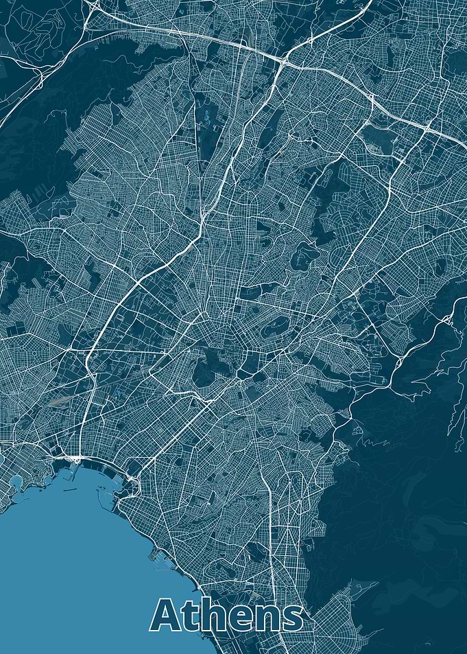 Athens City Map