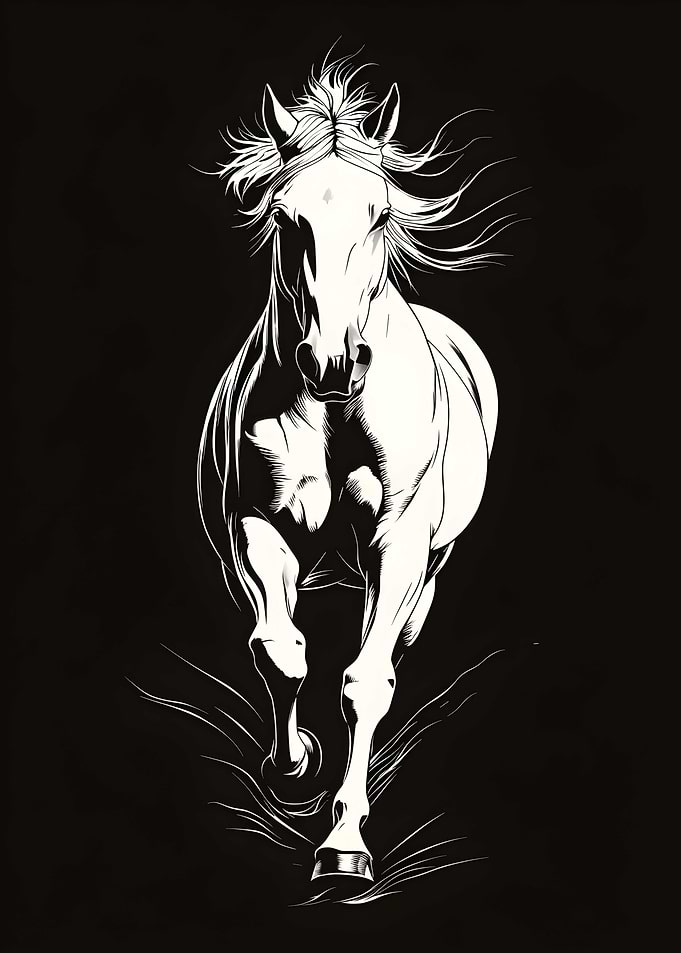 Animal White Horse