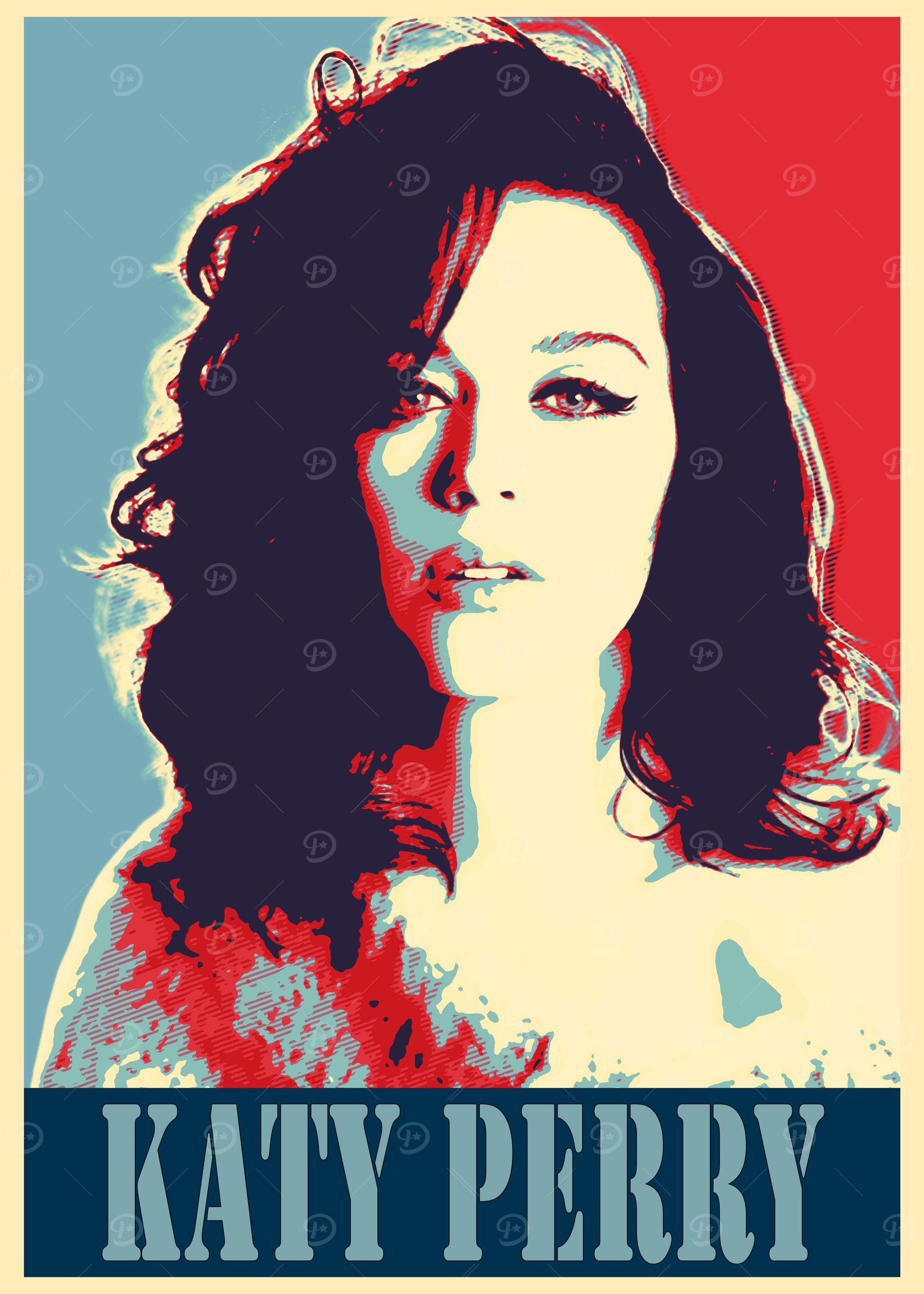 Katy Perry Pop Art Poster