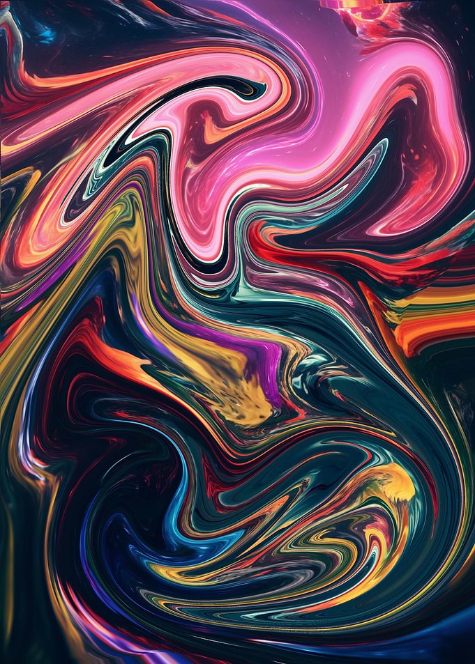 Abstract Swirling Colors