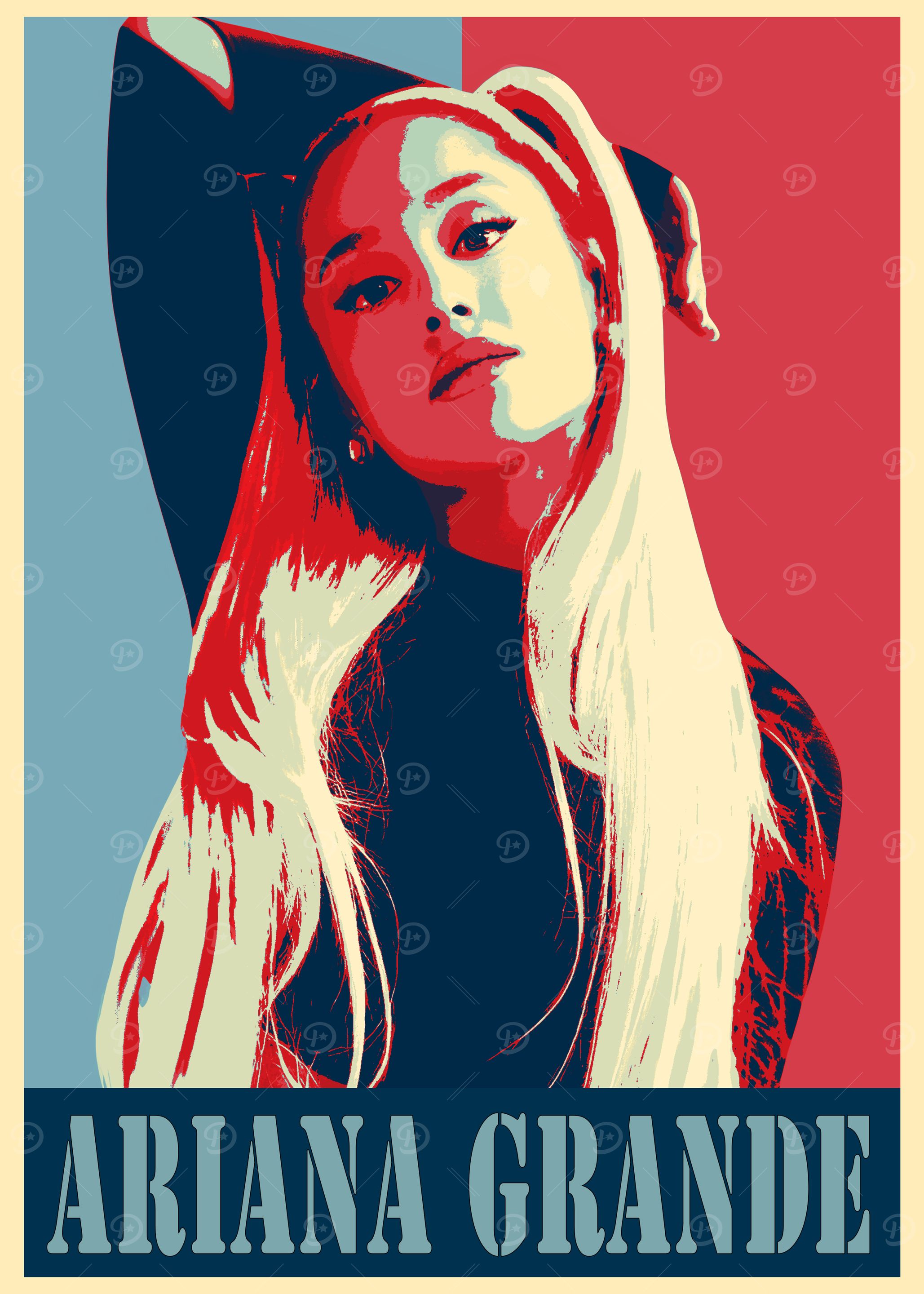 Ariana Grande Pop Art Poster