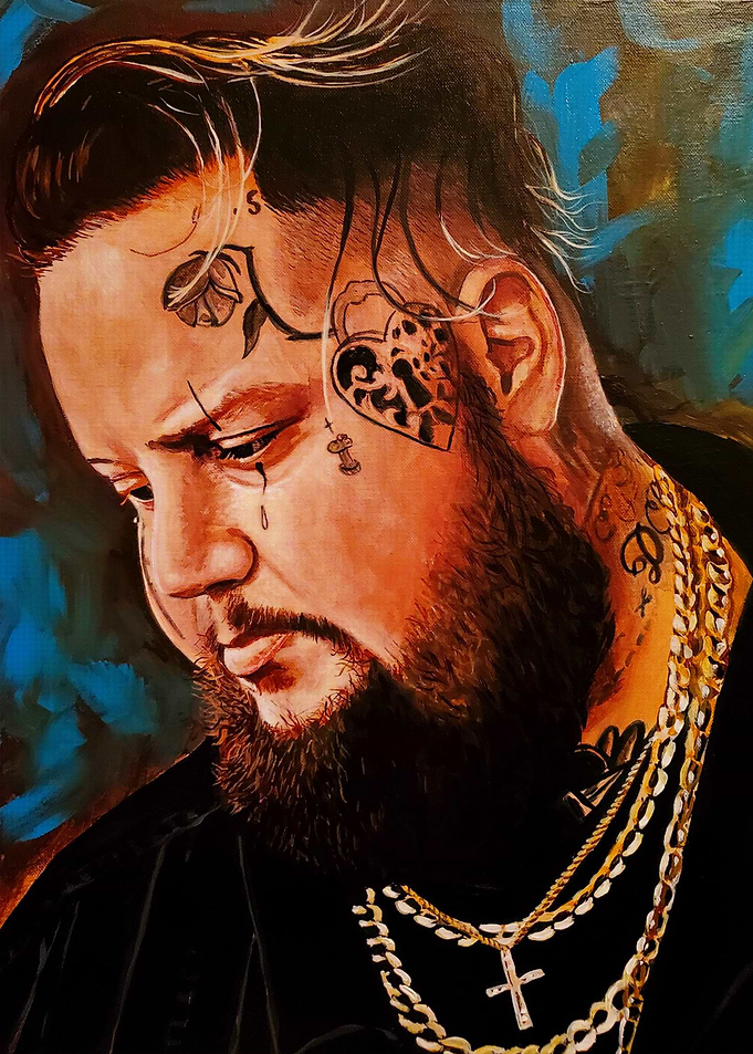 Portrait of a jelly roy with Tattoos