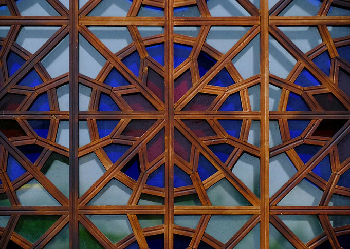 Wooden Lattice Window