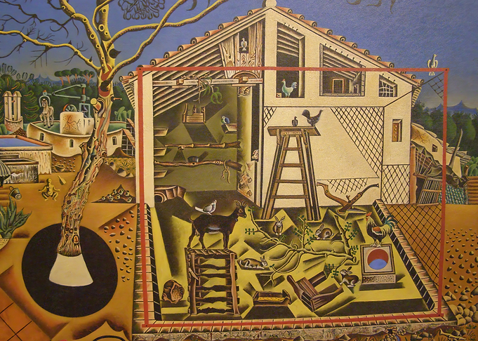 Surrealist Farm Scene joan miro