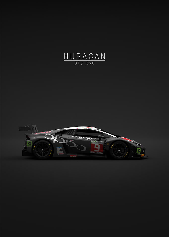 No.9 Lamborghini Huracan GT3 Evo