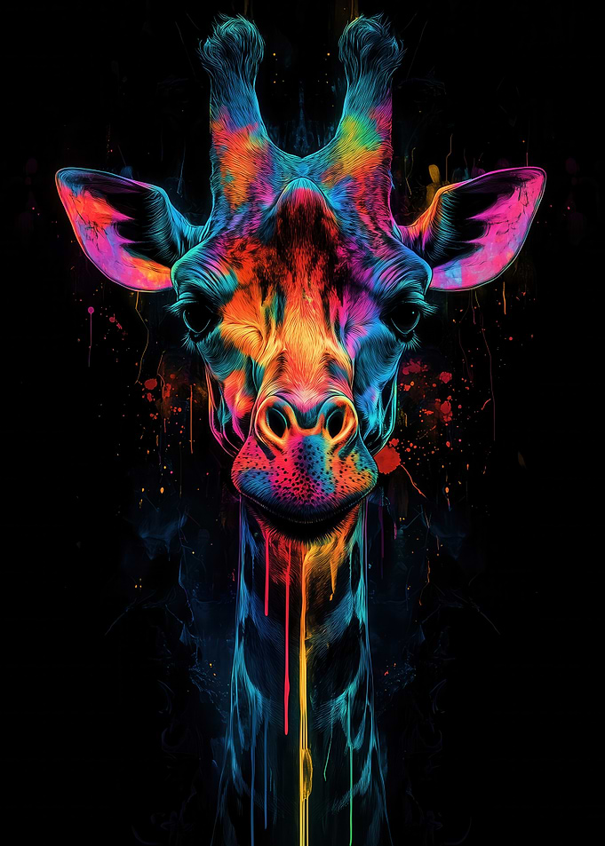 Rainbow Giraffe