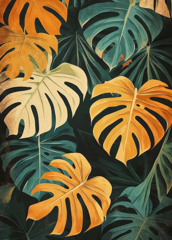 Monstera Art Collection | Tropical Monstera Pattern