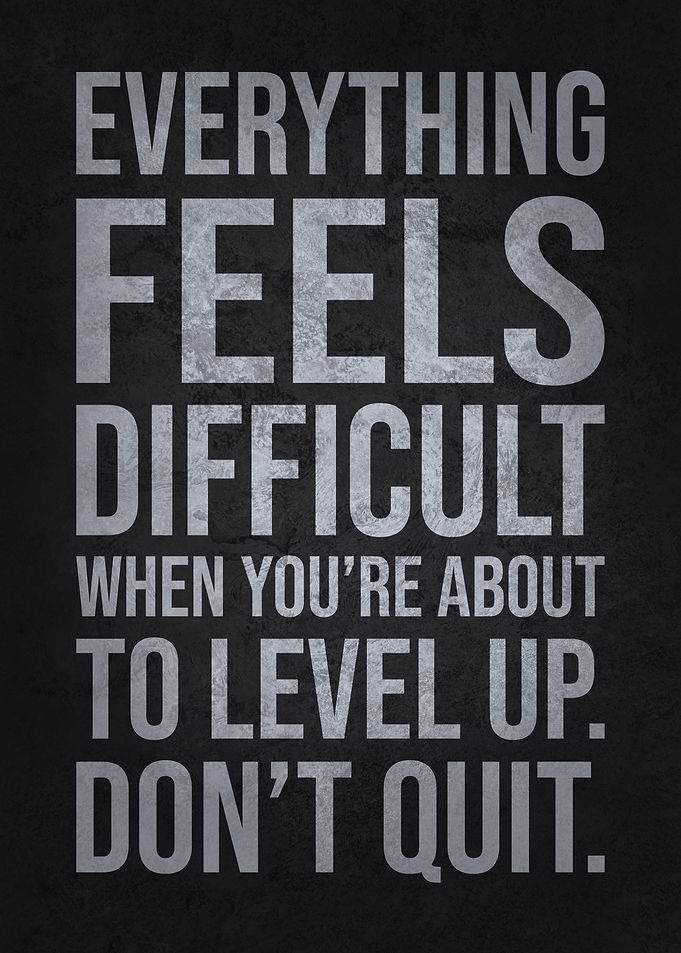 Level Up Motivation Quote
