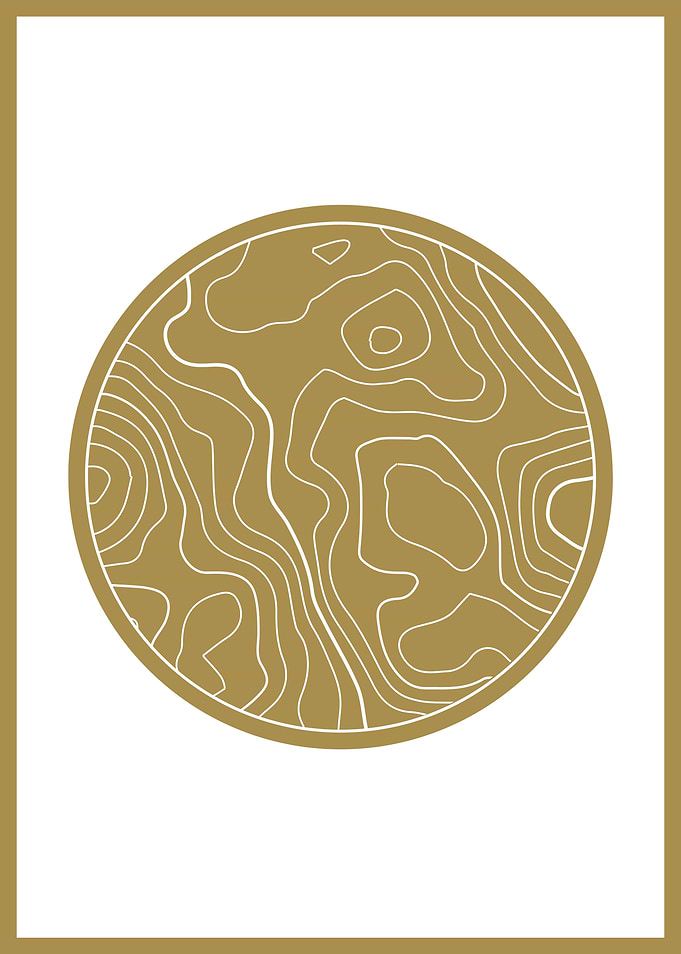 Abstract Wood Grain Circle