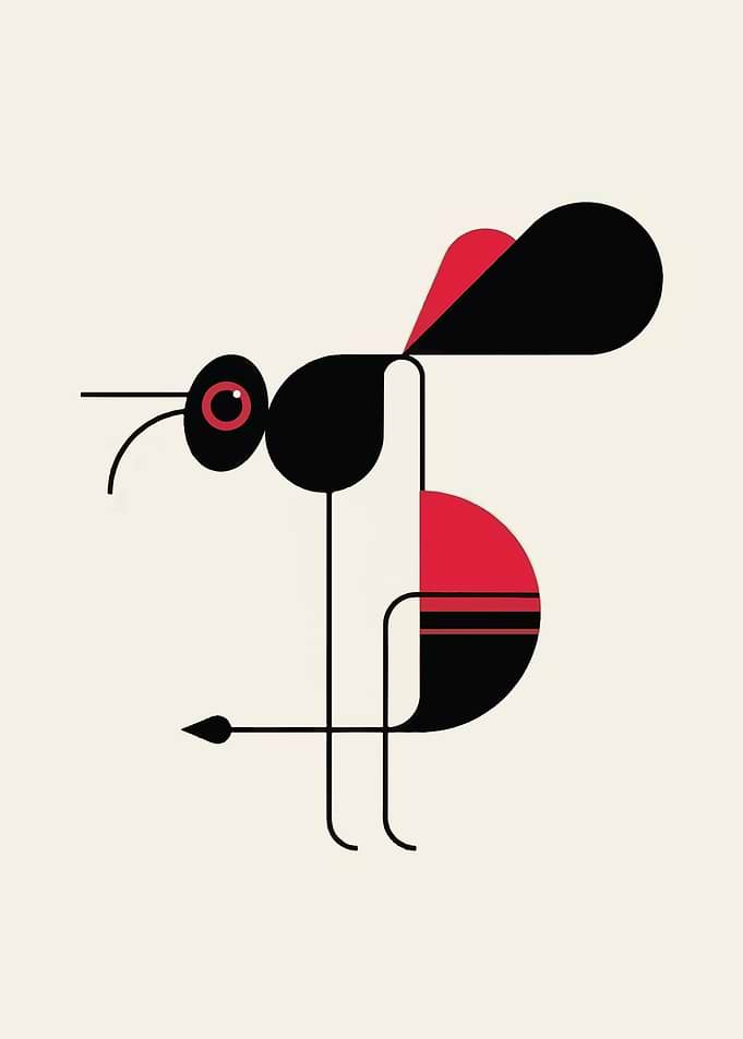 Abstract Insect Illustration