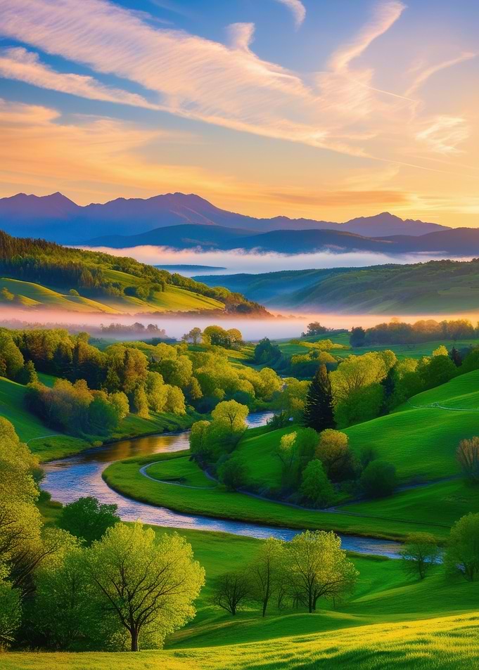 Serene River Valley