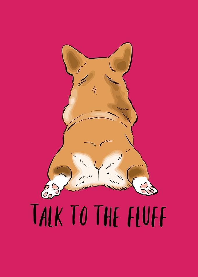 Corgi Butt Illustration