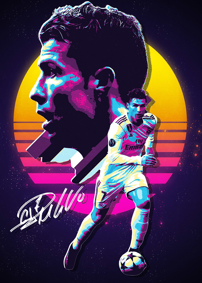 Cristiano Ronaldo Retro Art