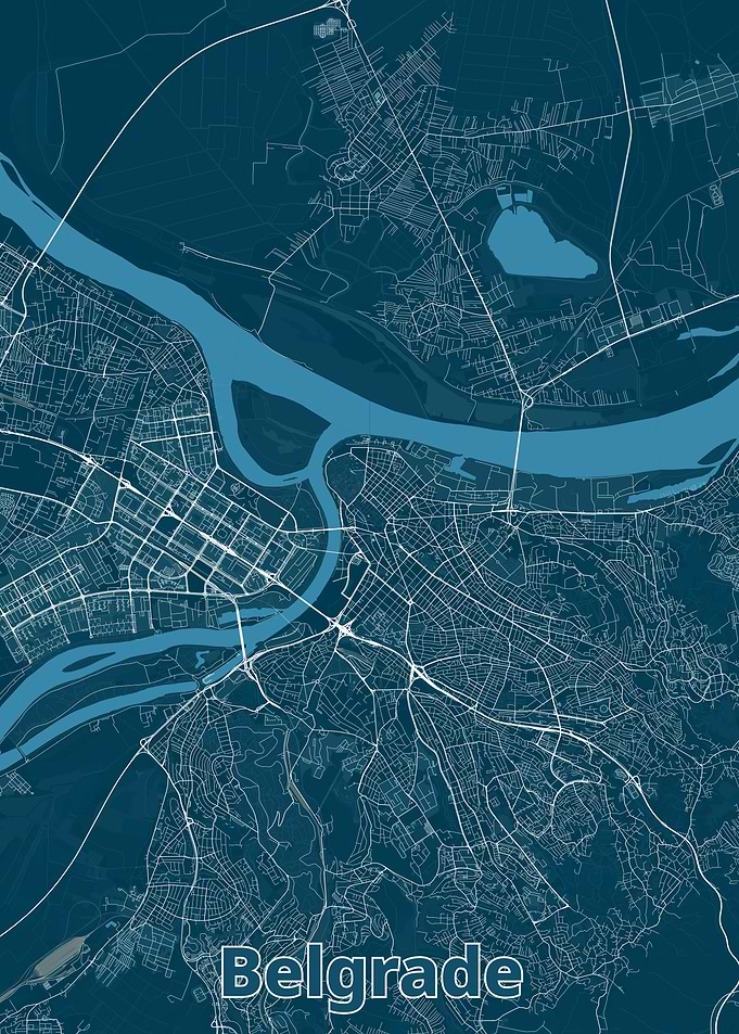 Belgrade City Map