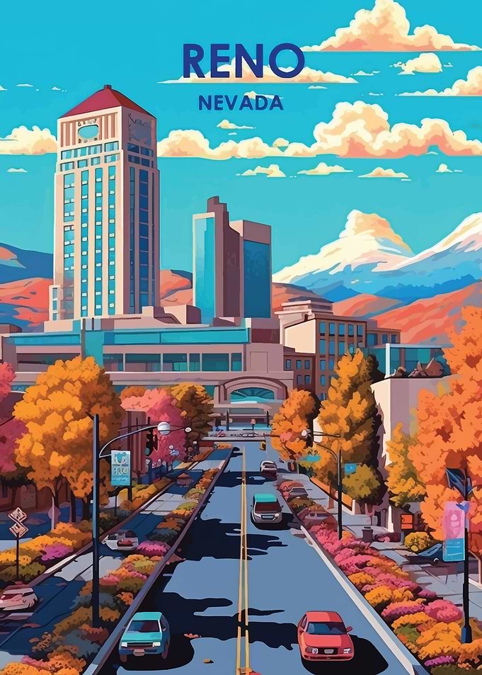 Reno Nevada Cityscape