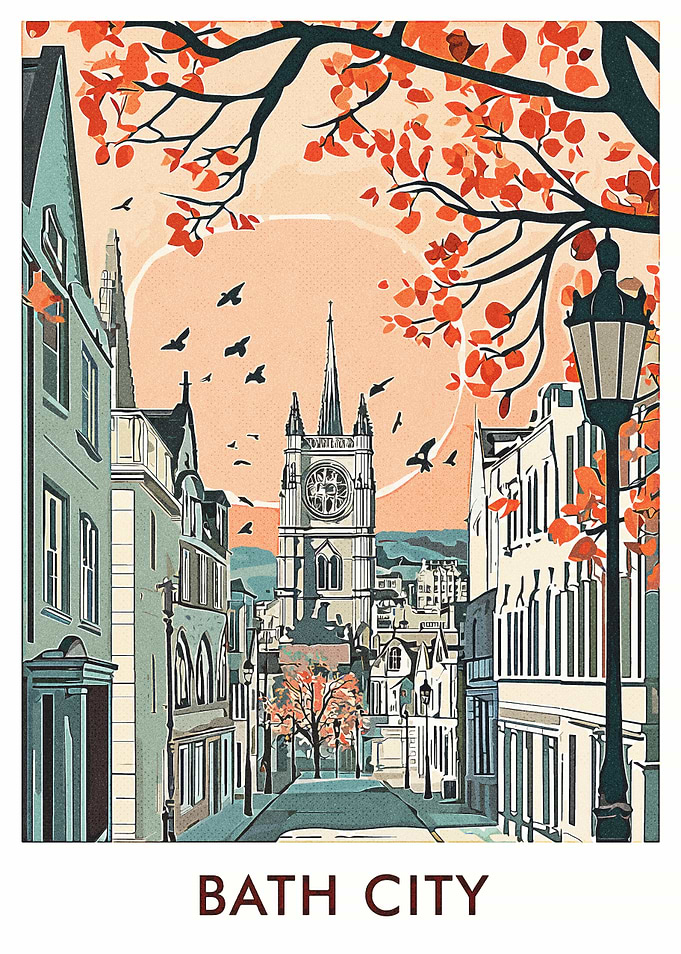 Bath Cityscape Illustration