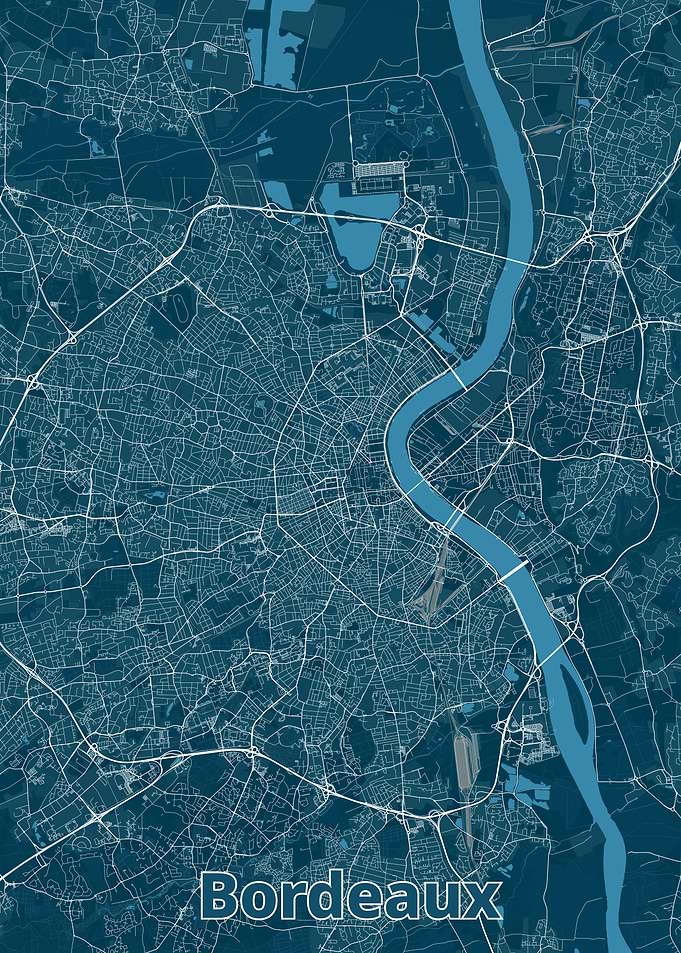 Bordeaux City Map